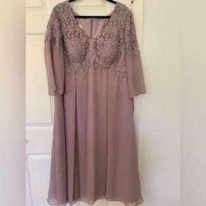 JJs House Mauve Special Occasion Dress, Sz 18W